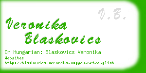 veronika blaskovics business card